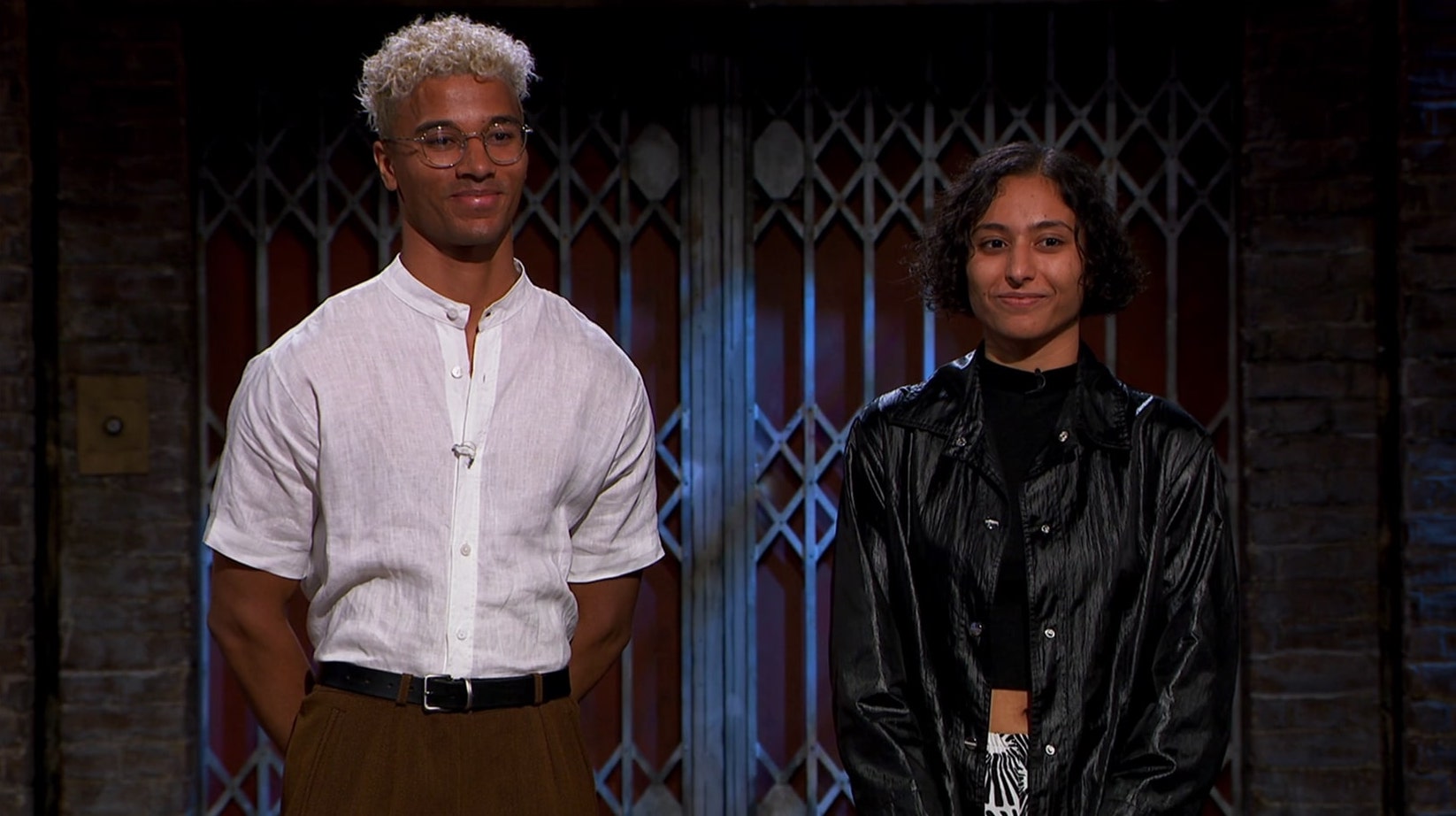 Aaron and Zara presenting Choppity on BBC2 show Dragon’s Den