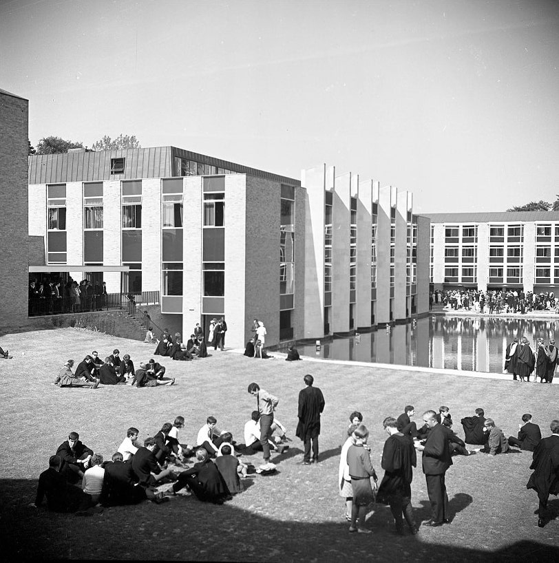 The lawn at Van Mildert in 1967