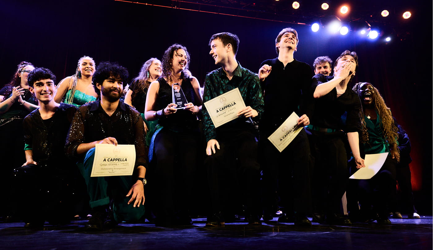 Northern Lights A Cappella at the 2026 ICCA Final. Image credit: Ian Shiff