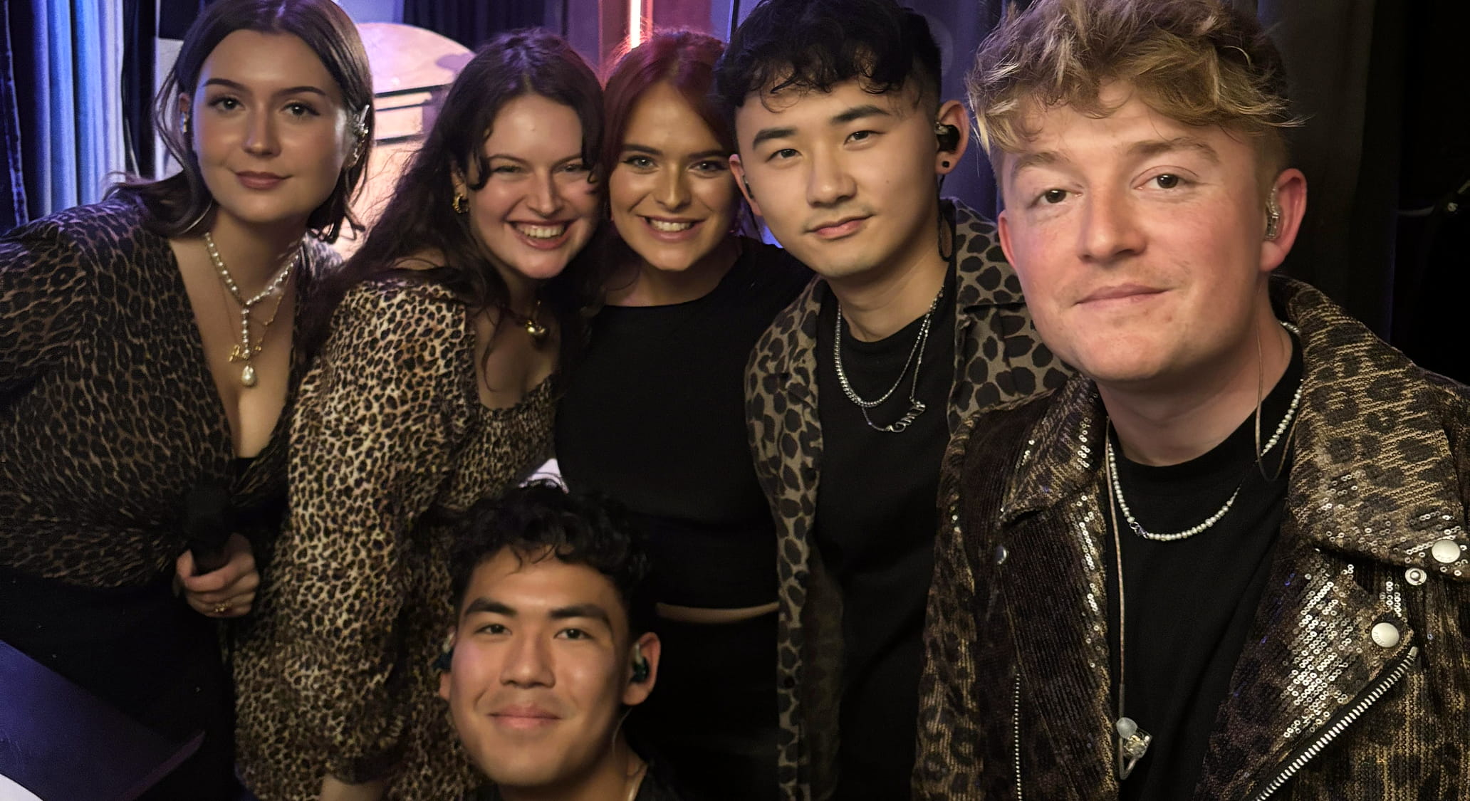 The Menagerie Club: (back from left) Anoushka, Aislinn, Lucie, Andy, Adam and (front) Nick.