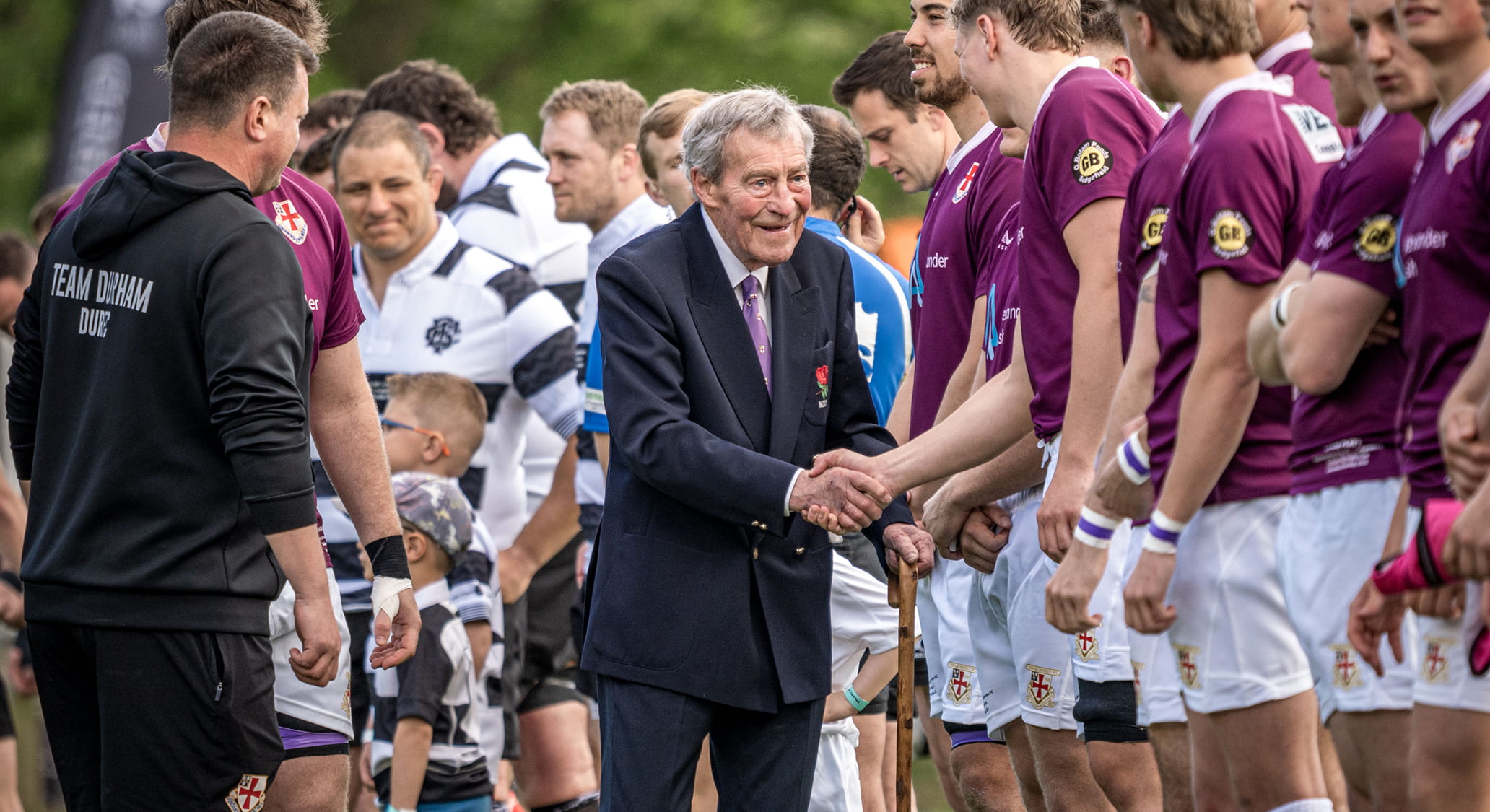 Former University rugby coach and DURFC president Ted Wood returns to Durham in 2025 to meet with players